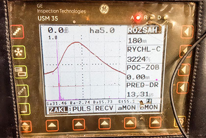 Ultrasonic inspection by Abadia